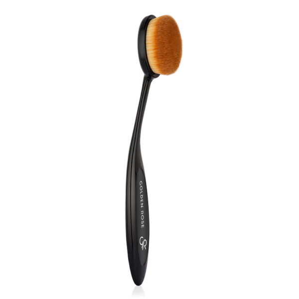 Golden Rose-Oval Foundation Blusher & Contour Brush - Kontrafouris Cosmetics