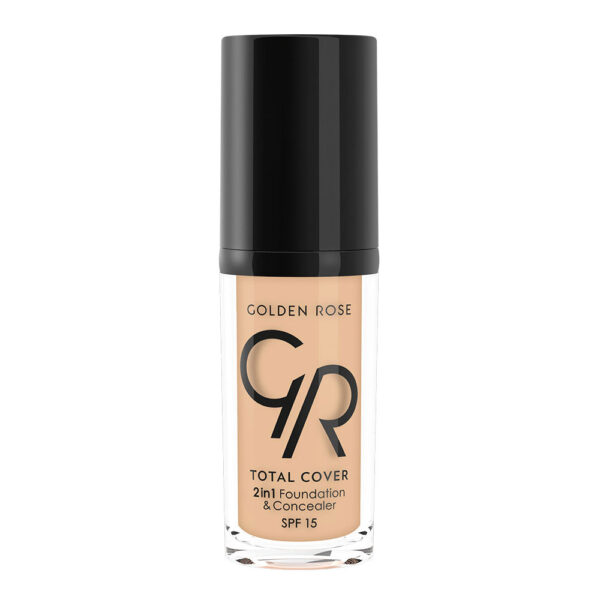 GOLDEN ROSE-TOTAL COVER 2IN1 FOUNDATION&CONCEALER - Kontrafouris Cosmetics