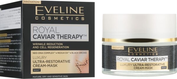 ROYAL CAVIAR THERAPY LUXURY ULTRA-RESTORATIVE CREAM-MASK NIGHT-Kontrafouris Cosmetics