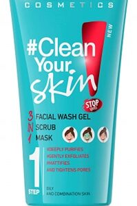 CLEAN YOUR SKIN FACIAL WASH GEL + SCRUB +MASK-Kontrafouris Cosmetics