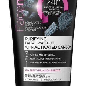 PURIFYING FACIAL WASH GEL WITH ACTIVATED CARBON-Kontrafouris Cosmetics