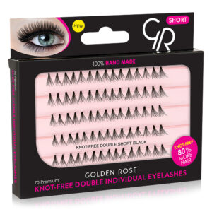 Knot Free Double Individual Eyelashes-Kontrafouris Cosmetics