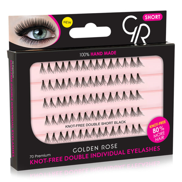 Knot Free Double Individual Eyelashes-Kontrafouris Cosmetics