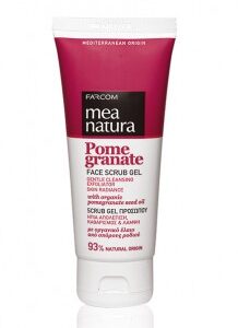 MEA NATURA Pomegranate Scrub Gel Προσώπου-Kontrafouris Cosmetics